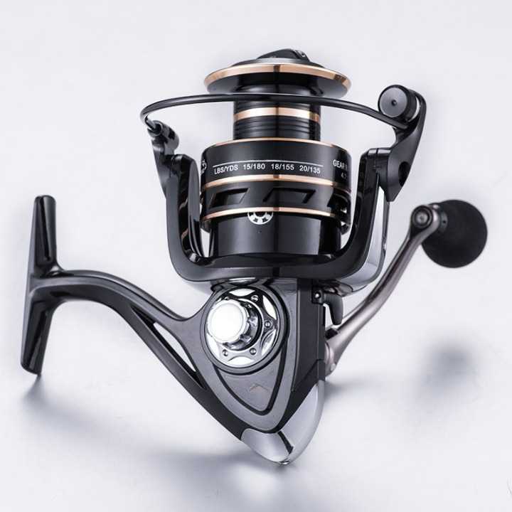 GIJ -TaffSPORT NX2000 Series Metal Reel Fishing Reel 5.2:1 Gear Ratio -