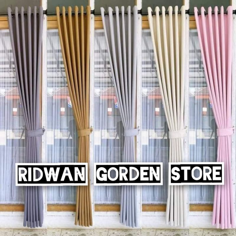 Gorden Blackout Premium 100x250 cm – Hordeng Pintu & Jendela Elegan untuk Ruang Tamu