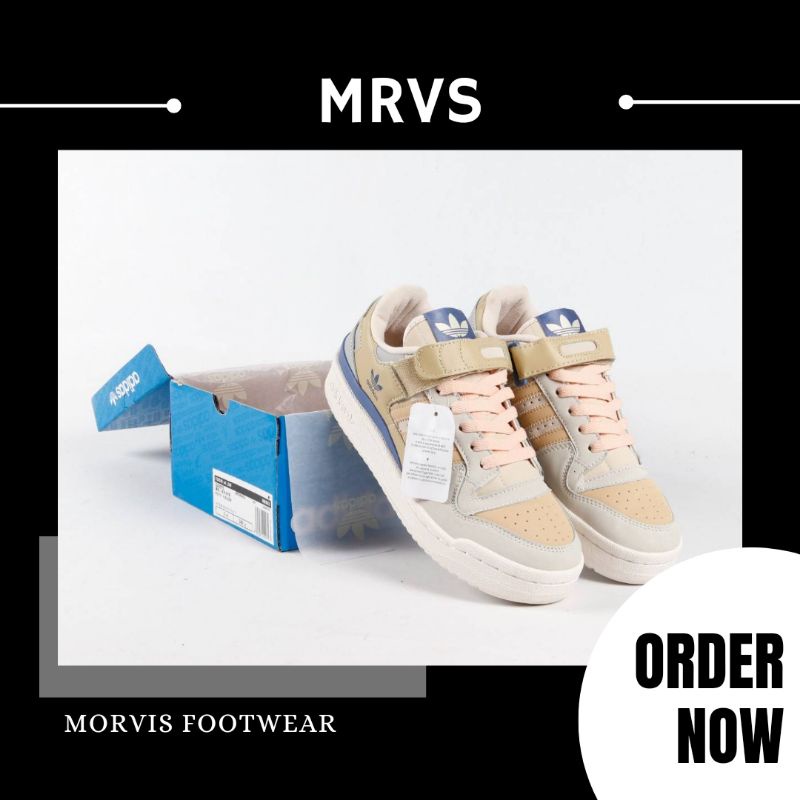 Sepatu Adidas Originals Forum 84 Low Champion Grey Light Yellow Blue