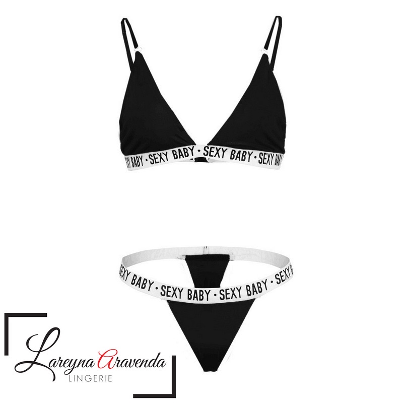 Set Bra Lingerie + Celana Dalam Seksi Model Bikini Sexy Baby LG431