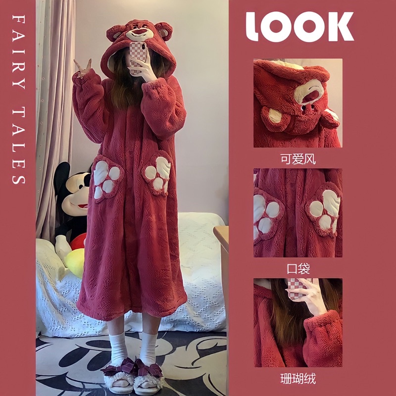 Piyama lotso pajamas winter import baju tidur hangat musim dingin onesie toy story korean style