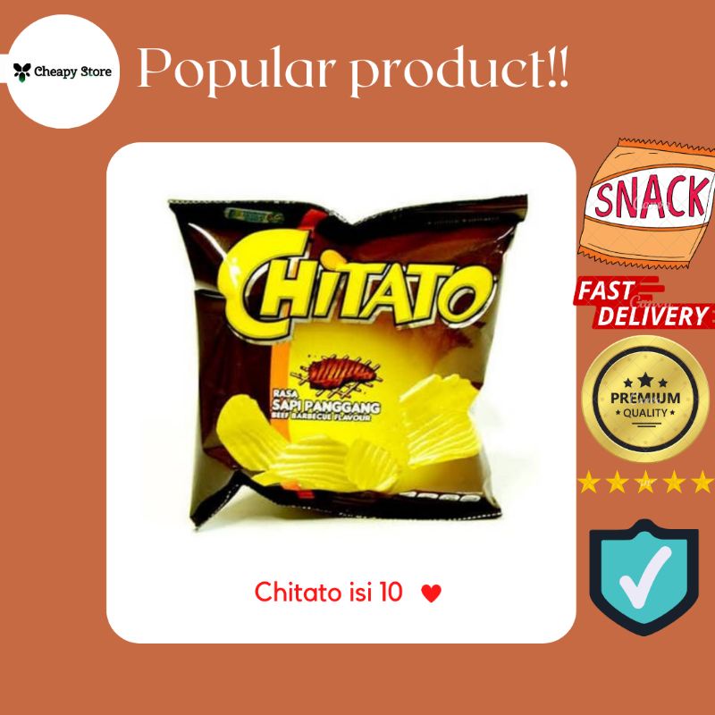 

Ciki Chitato BBQ / chitato lite (lays) rumput laut / qtella si 10bks