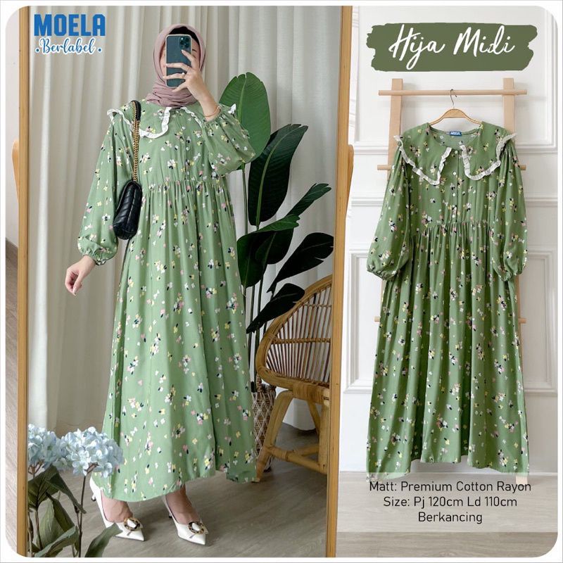 GAMIS RAYON VISCOSE // HOMEDRESS // MIDI DRES