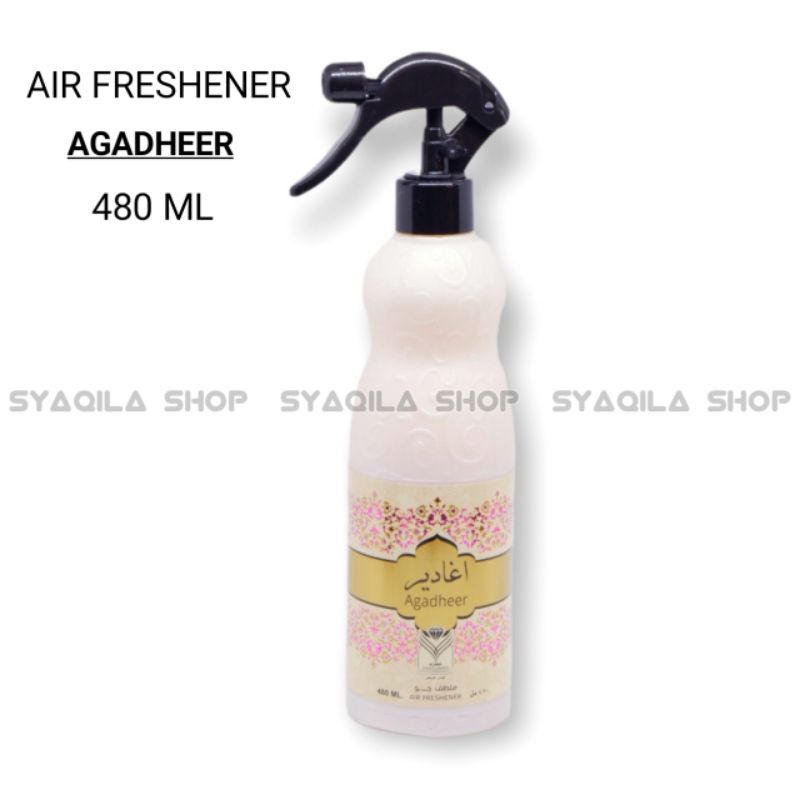 Air dan Linen Pengharum Ruangan Cair Aroma Agadheer Almas Air freshener 480 ML