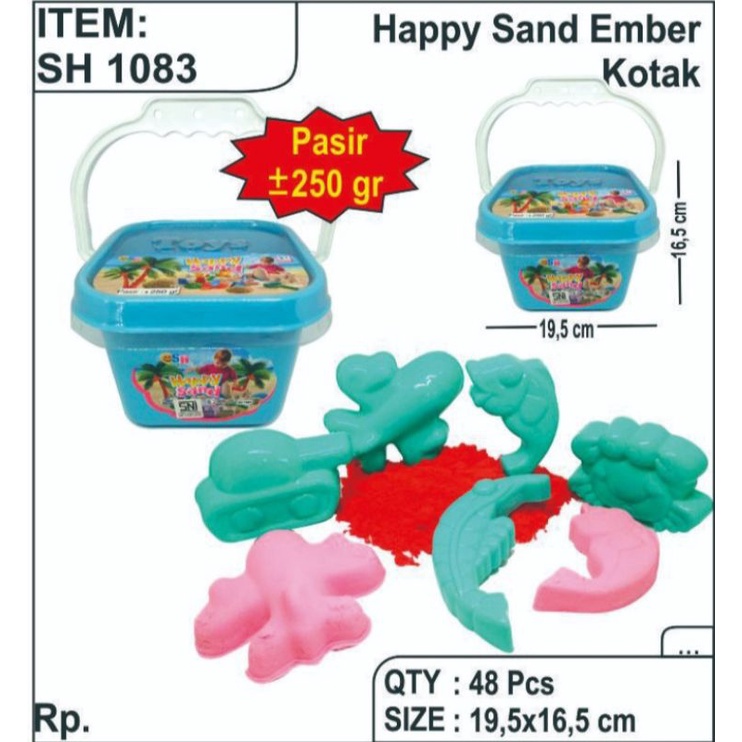 SH 1083 - MAINAN PASIR AJAIB EMBER / MAGIC SAND CONTAINER / PASIR KINETIK KOMPLIT CETAKAN SH1083