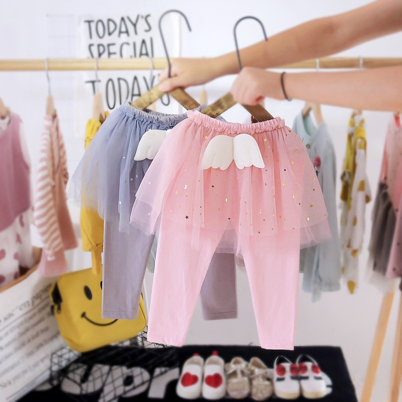 Celana Anak Motif Wings Tutu Pants Anak Perempuan Import