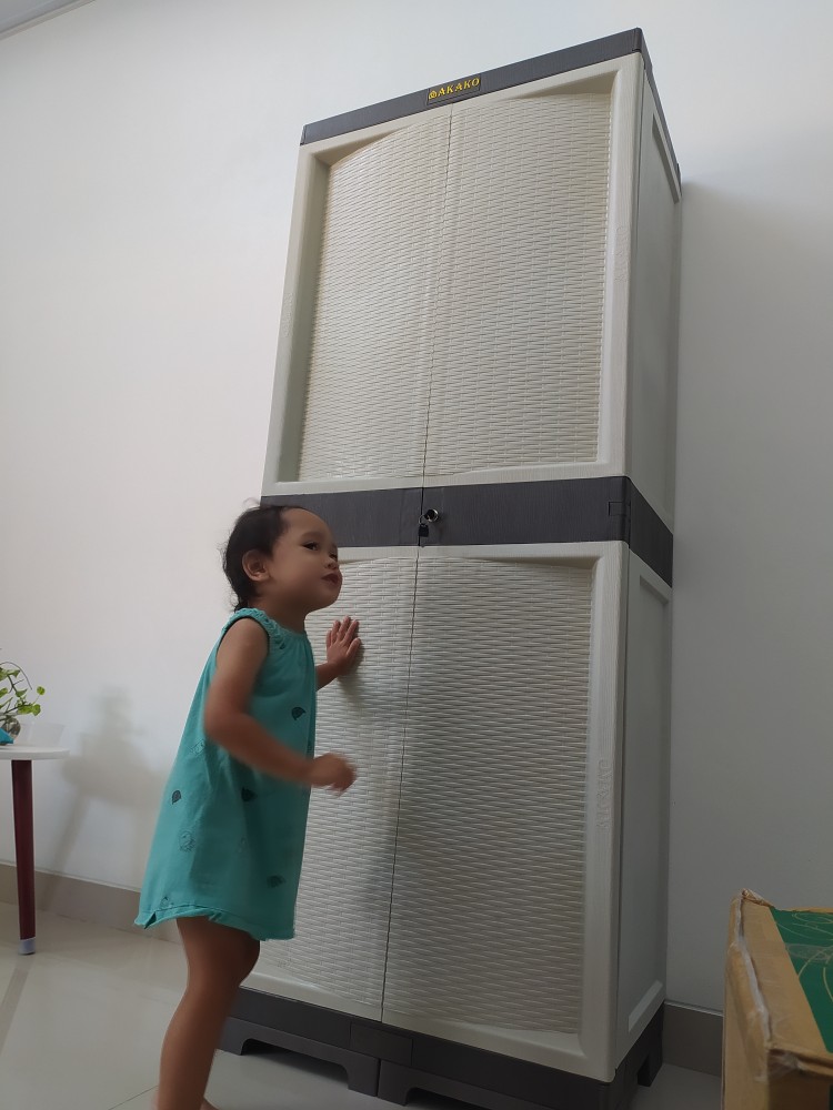 Lemari Plastik / Lemari Pakaian Rak Gantung Serbaguna