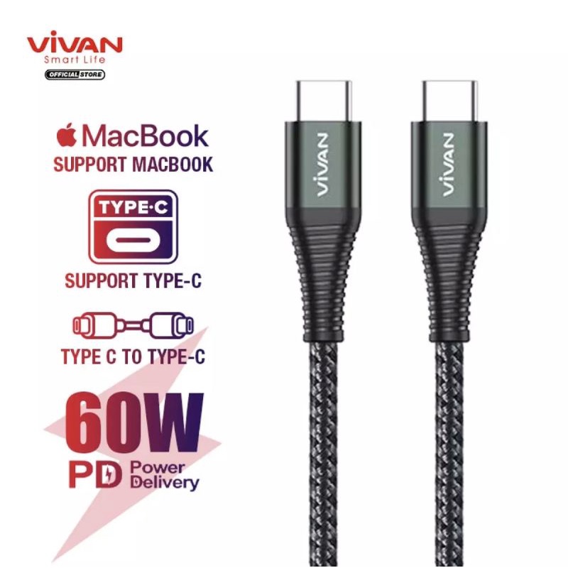 Vivan KPD100s Type-C to Type-C Kabel Data