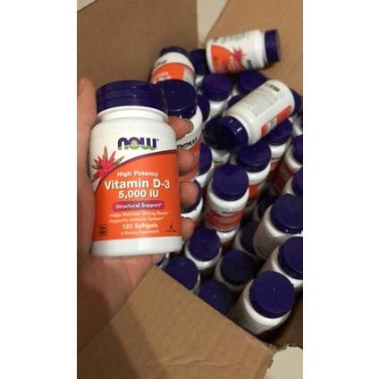 

TERLARIS NOW Foods Vitamin D3 5000 IU 120 softgels Murah