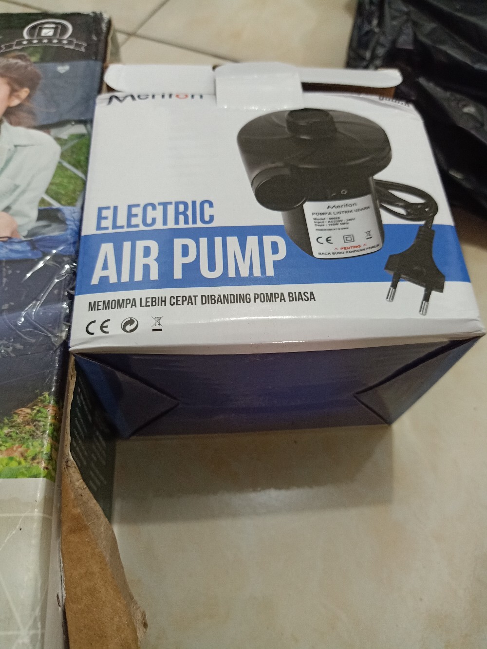 Bestway 67002 Kasur Angin Double Biru [191cm X 137cm] / Air Bed Double