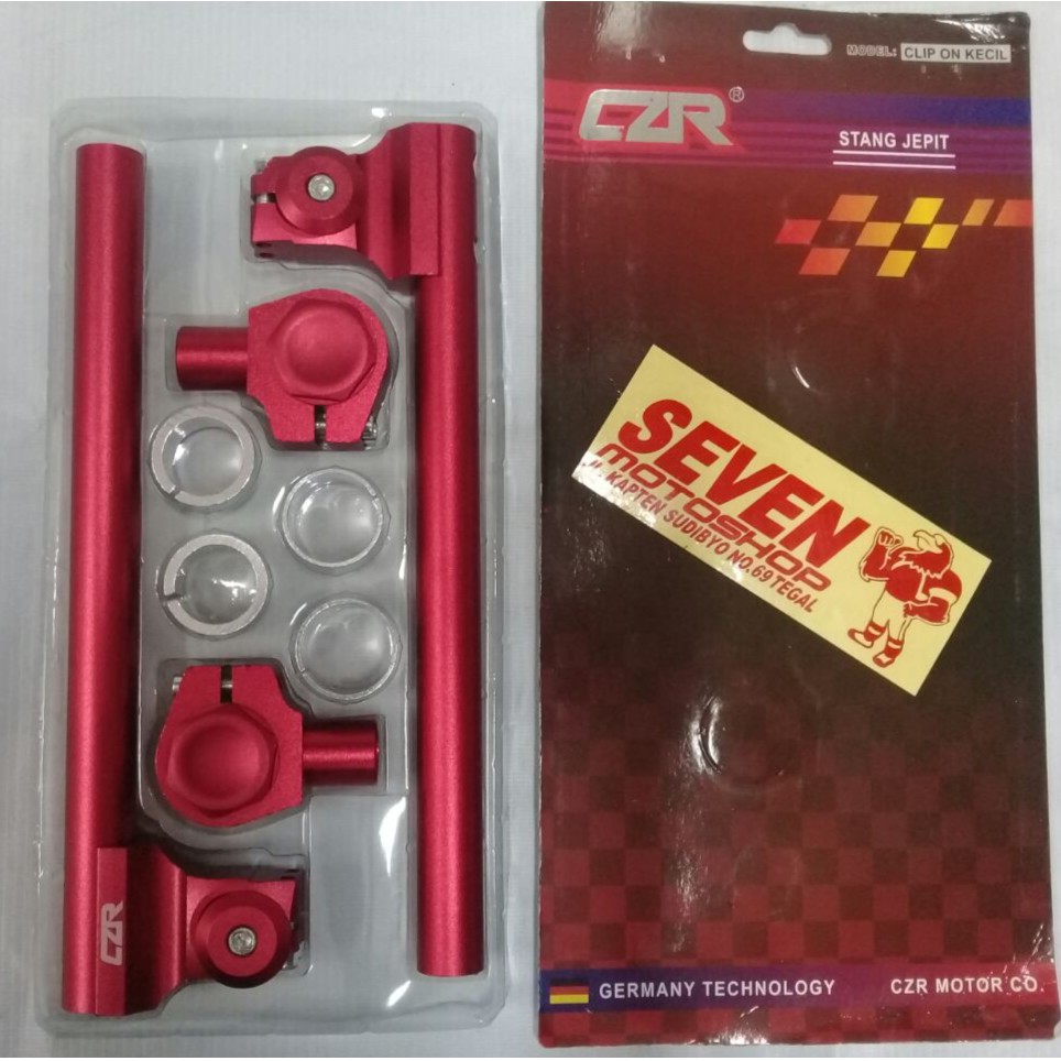 STANG JEPIT CLIP-ON KECIL RED CZR UNIVERSAL