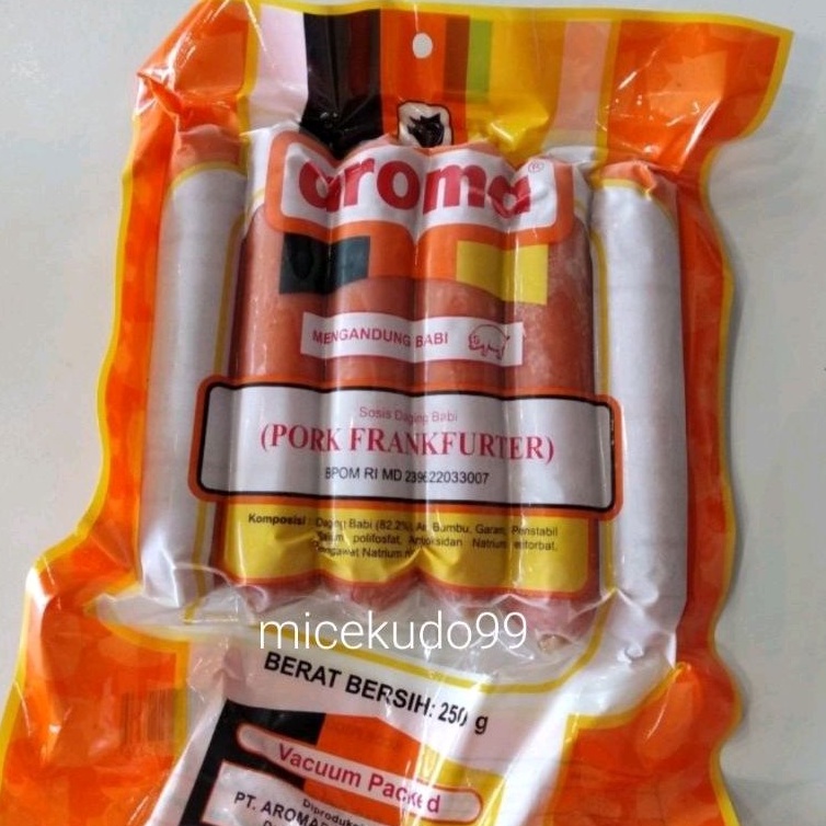 

AROMA PORK FRANKFURTER / SOSIS DAGING BABI