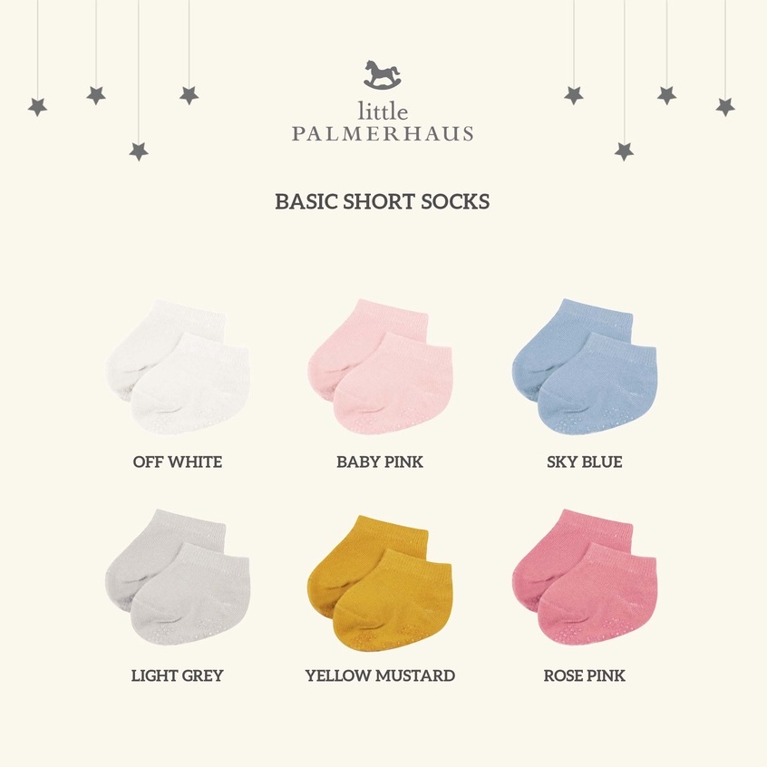 Little Palmerhaus Basic Short Socks - Kaos Kaki Bayi isi 2 (LPH-BSS/2)