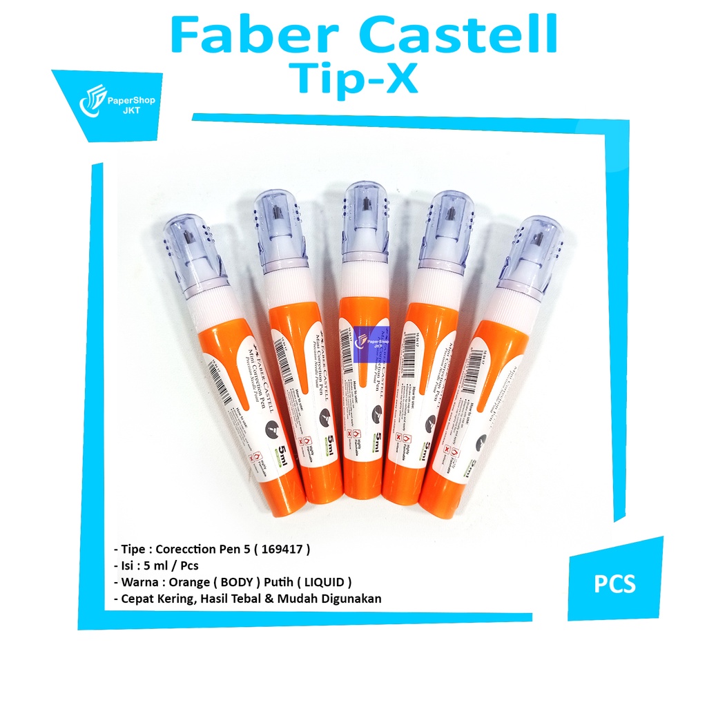 

Faber-Castell - Tipe X - Correction Pen 5ml 169417 - Pcs
