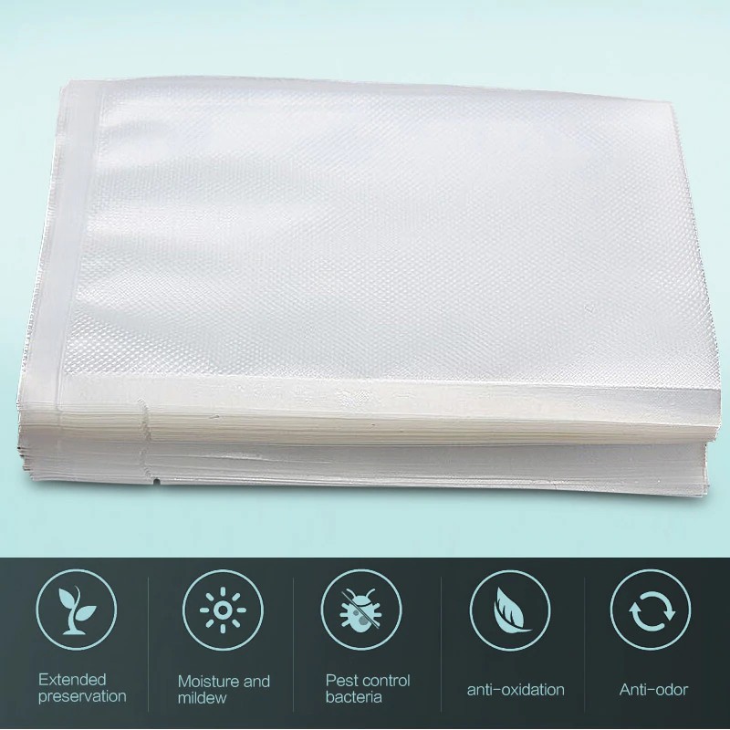 FreshpackPro 15CM X 20CM Plastik Vacum / Vacuum Sealer Packing Bag Embos / Embossed Food Grade 100Pcs