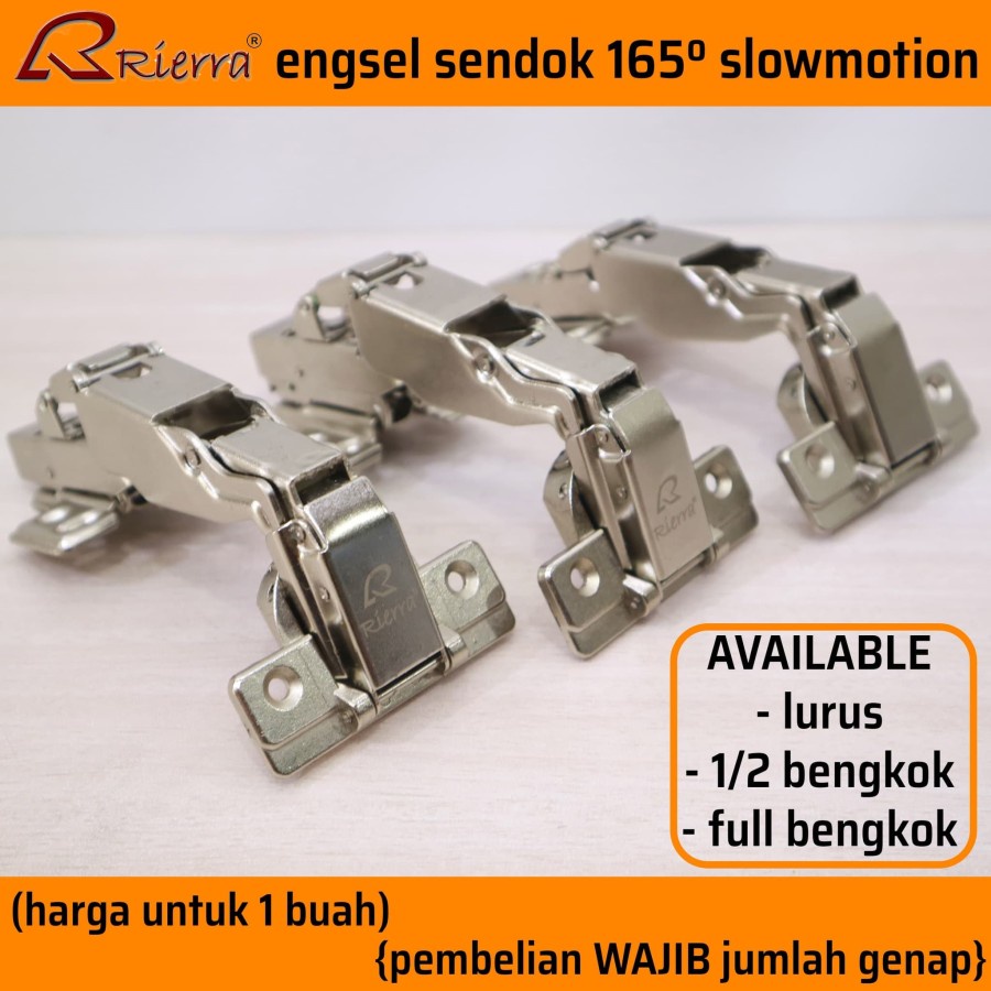 engsel sendok 165º slowmotion RIERRA | engsel pintu sudut 180 derajat - STENGAH BENGKOK