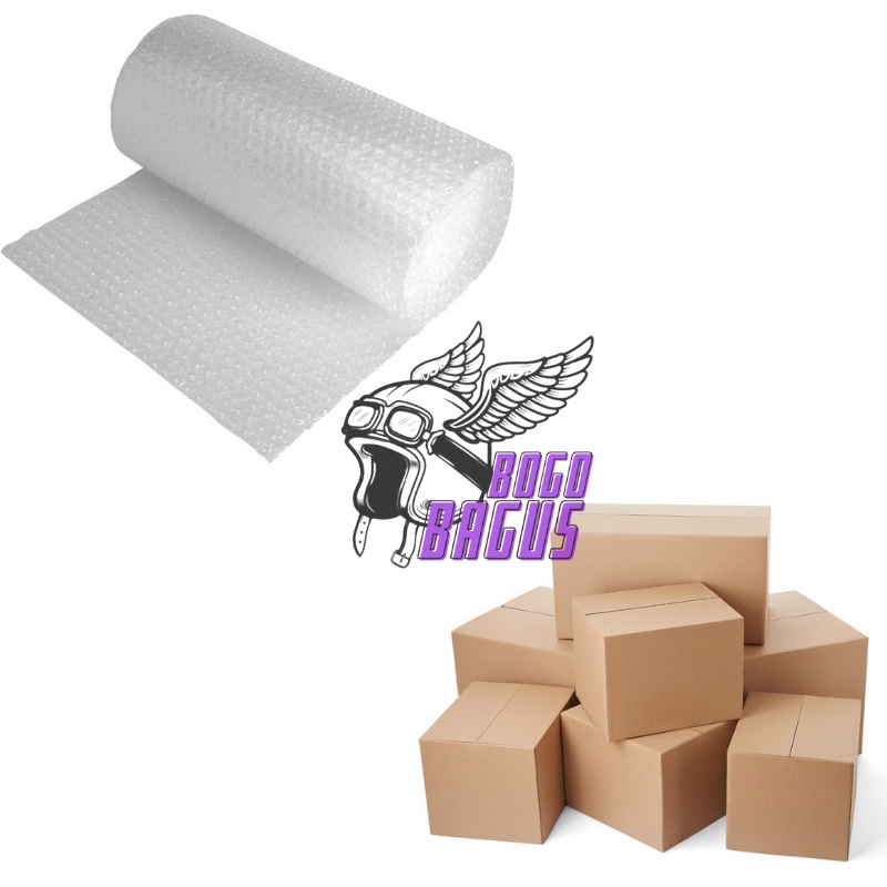 

KARDUS DAN BUBBLE WRAP TAMBAHAN PACKING XTRA AMAN