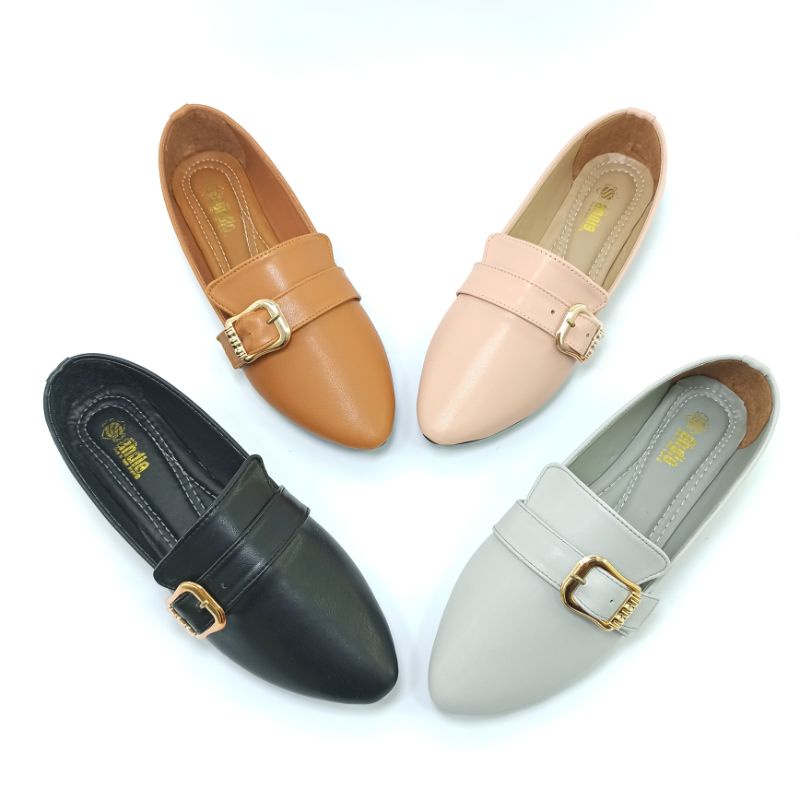 Andas Andis - Sepatu Flatshoes Pantofel Wanita Korry