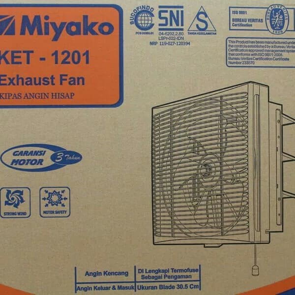 Kipas Exhaust Fan Miyako KET 1201