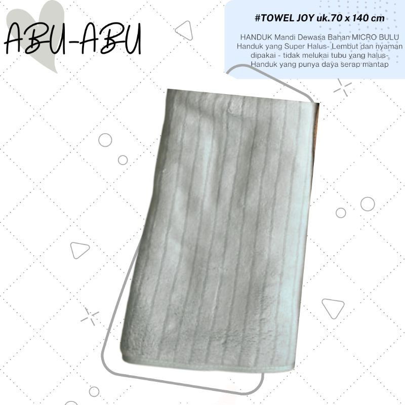 Handuk Mandi DEWASA merk TOWEL Uk. 70x140cm Motif POLOS