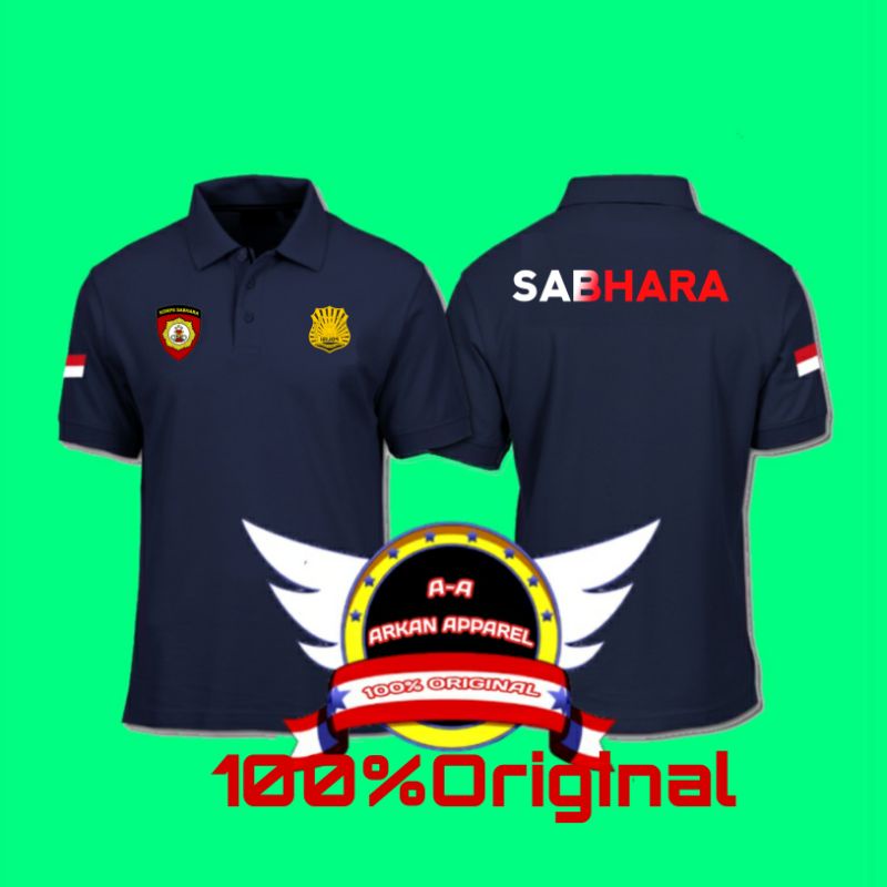KAOS KERAH POLO SHIRT SABHARA KAOS POLISI SABHARA PREMIUM