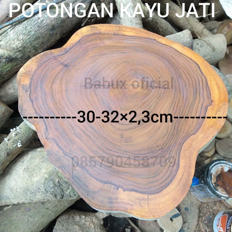Potongan kayu jati