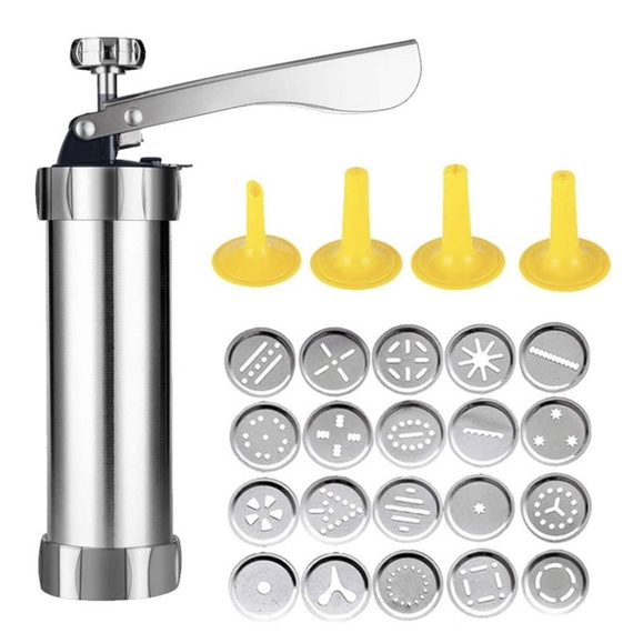 Cake Mold Gun 25Pcs Cookie Press Set Biskuit  Alat Cetak Kue Kering