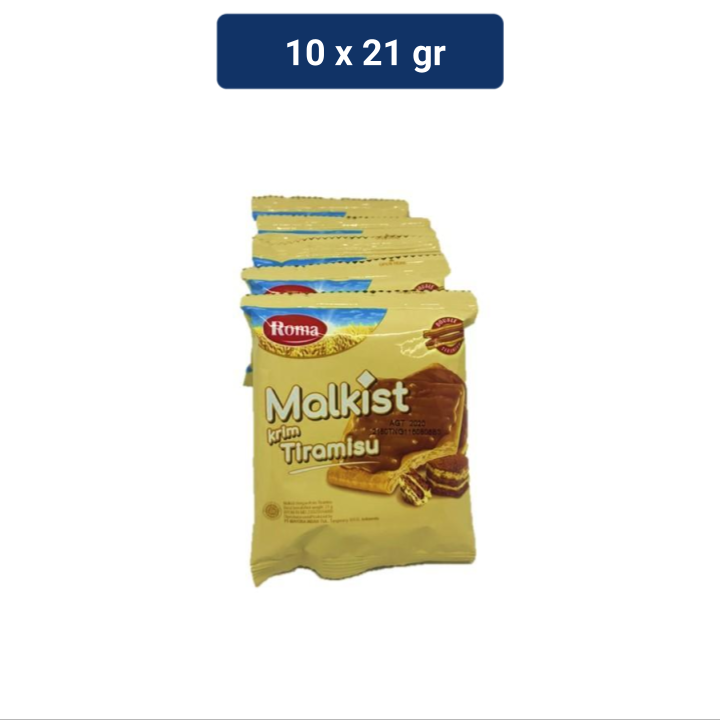 Roma Malkist Biskuit Krim Tiramisu 21 gr x 10