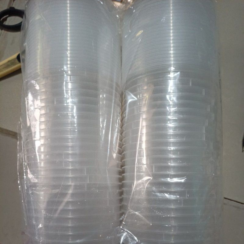 Kotak Makan Plastik / Thinwall / Food Container - Bulat 200ml