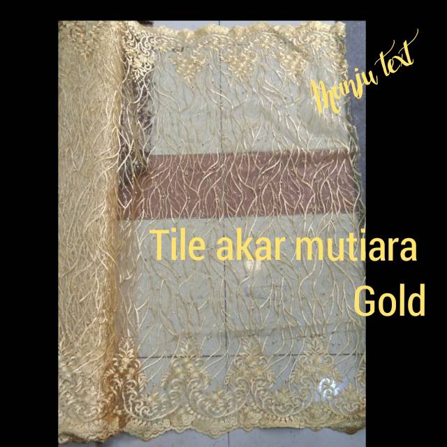 Kain - bahan tile akar mutiara / kain Tille akar mutiara / terbaru