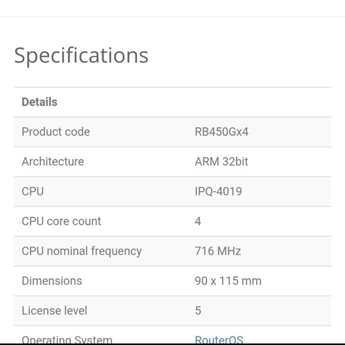 Mikrotik Routerboard RB450GX4 Gigabit | Router Indoor