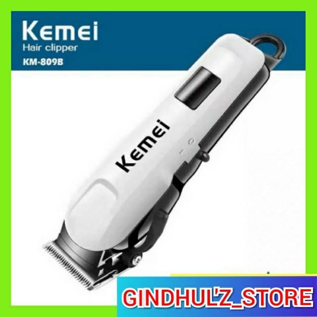 KEMEI-809B alat cukur rambut warna putih mesin cukur pria wanita hair clipper harga murah cowok  GE