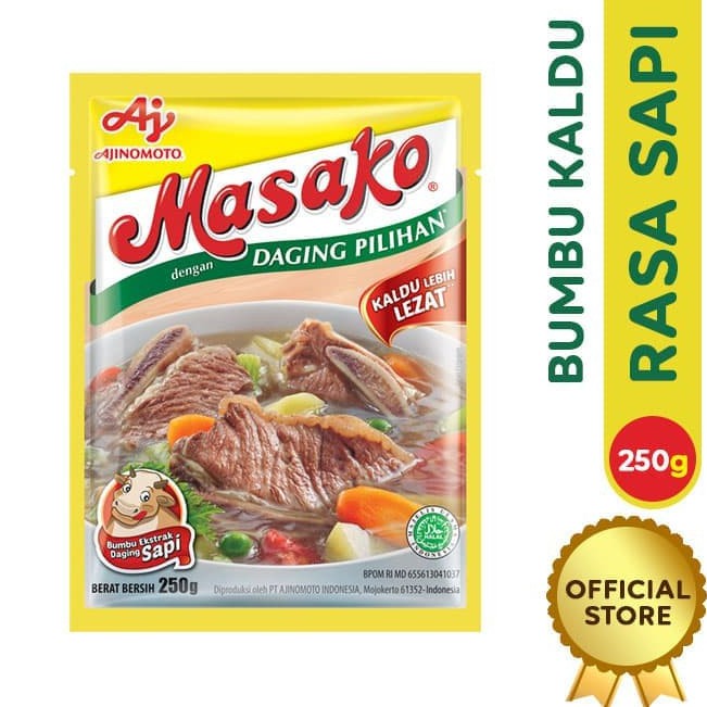 Masako Rasa Sapi 250 Gram Harga Per Pcs