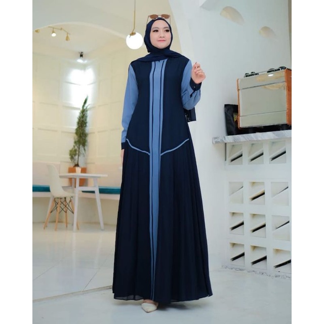 GAMIS CERUTY BABYDOLL FULL FURRING/AFINDA DRESS/GAMIS WANITA DEWASA/DRESS CERUTY/AYUNDA DRESS/FAR MOSLEMSTORE