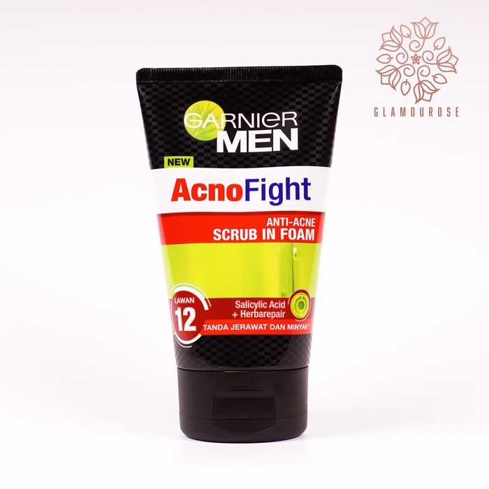 ❤️Glamouroseshop❤️ Garnier Men Acno Fight Anti Acne Scrub in Foam 100 ml