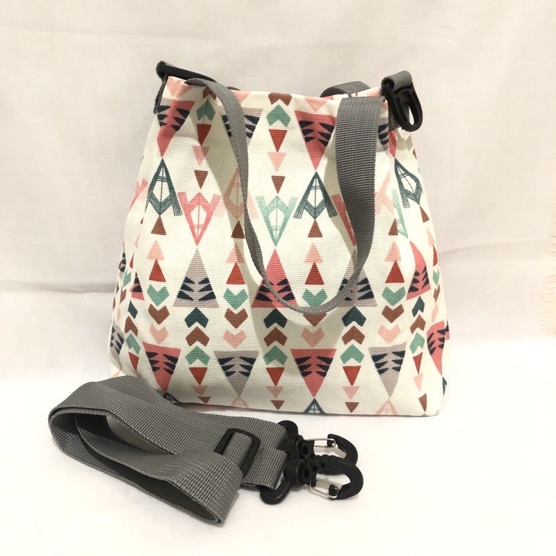 SLING BAG KANVAS DOUBEL HANDEL MINI