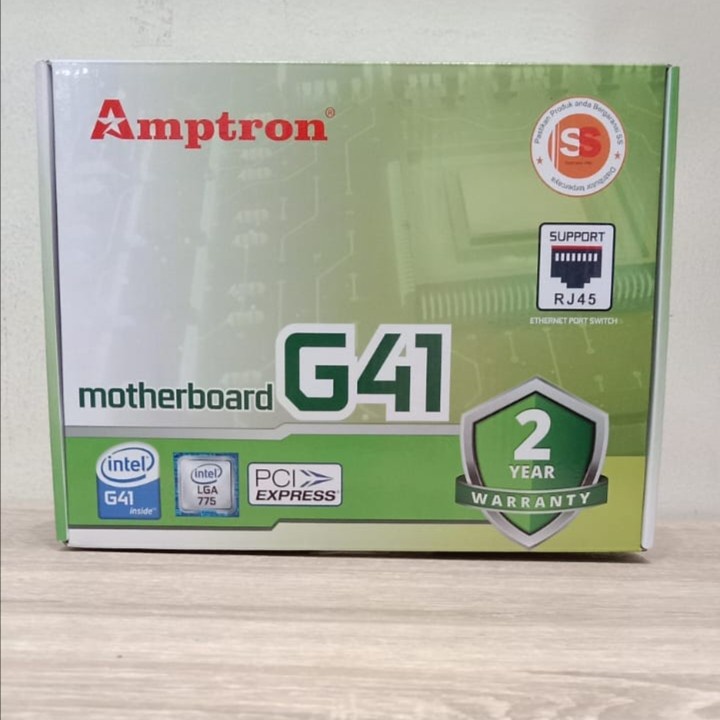 Mainboard Amptron G41 / Amptron G 41 DDR3 LGA 775 Garansi Resmi 2 Thn