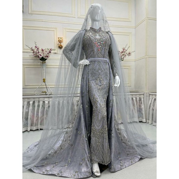 Gaun pengantin slim full payet/wedding dress