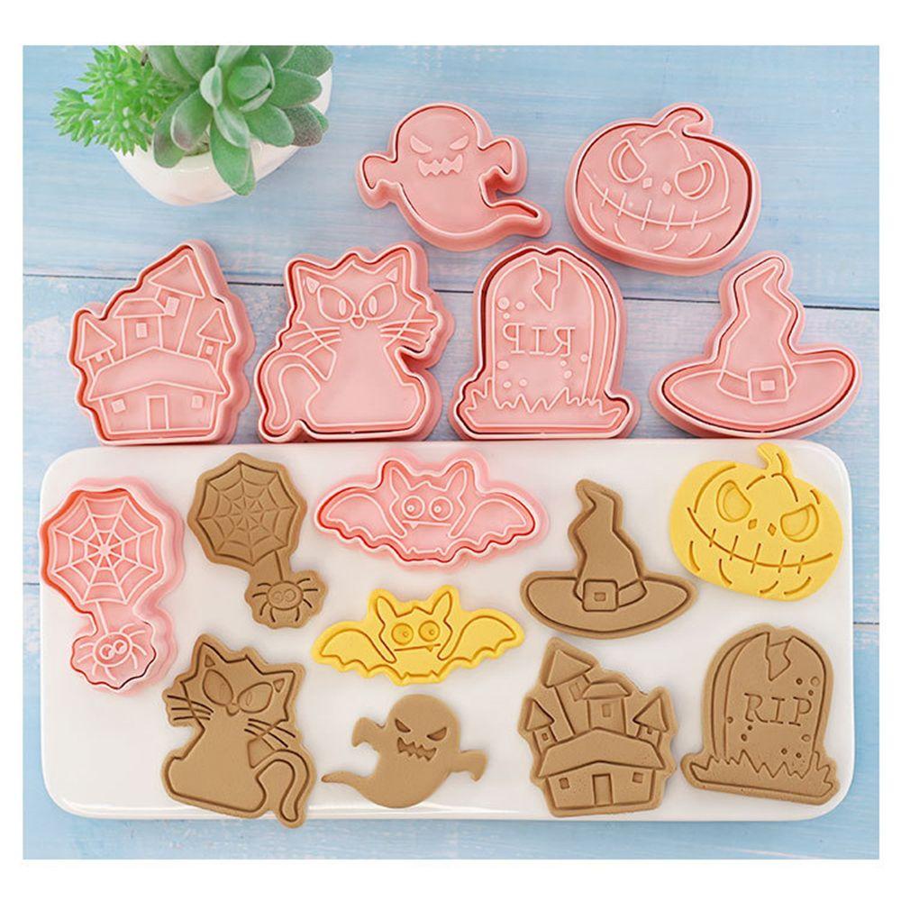 Preva Cookie Cutters Dapur Untuk Bayi Anak Labu Hantu Tengkorak Cetakan Kue Perlengkapan Baking Cookie Embos