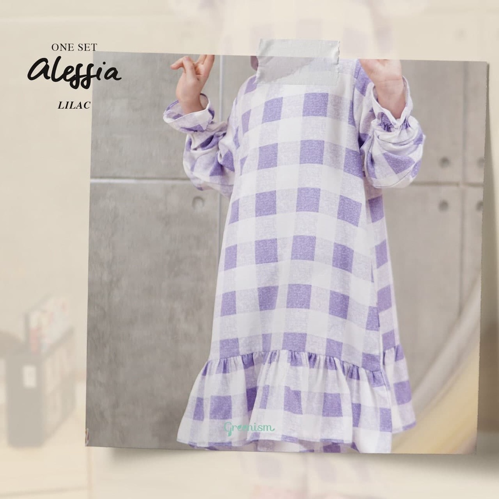 Greenism Alessia Baju Setelan Anak Perempuan Rayon Quality premium - One set Anak Perempuan Baju Tidur