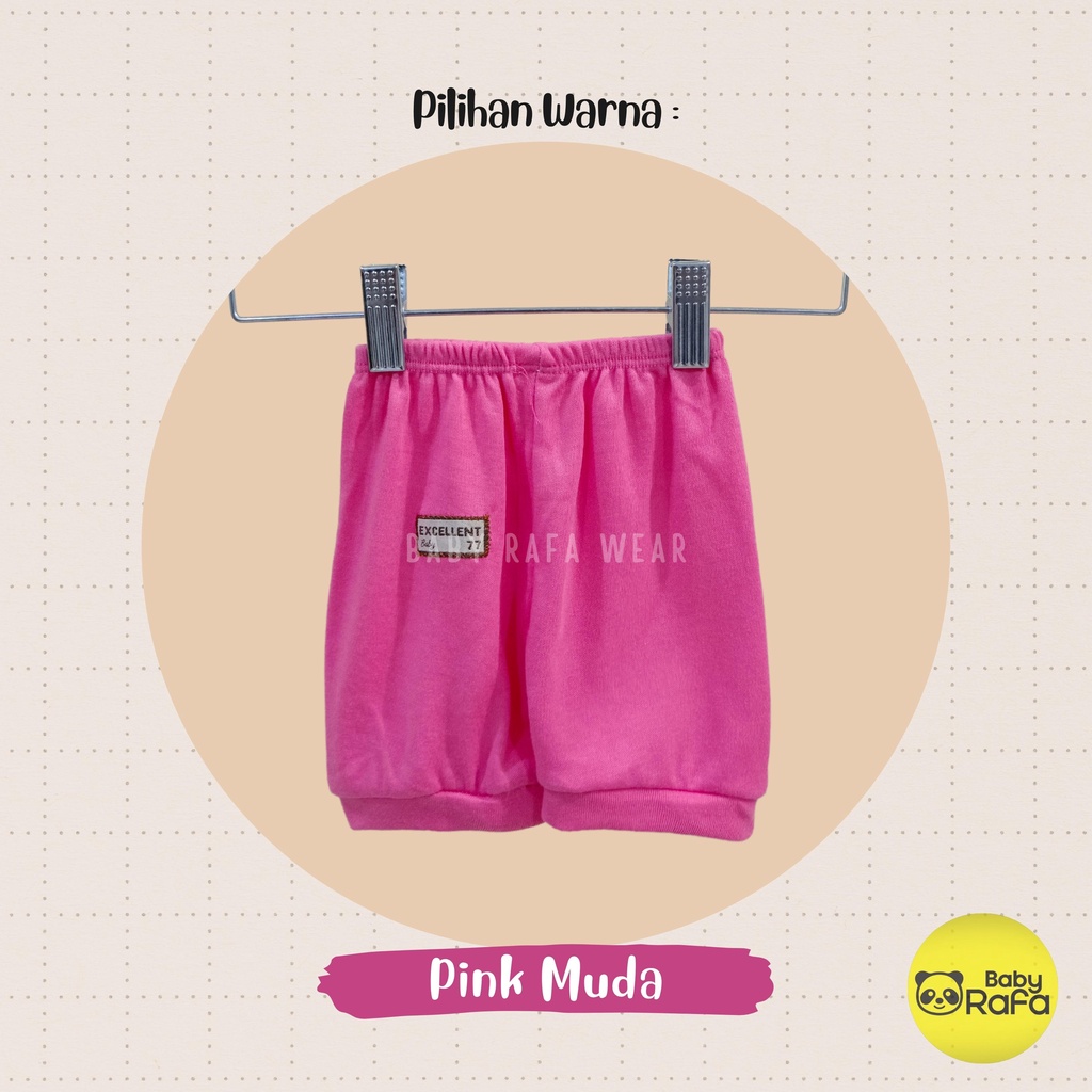 Celana Pendek Bayi PINK SERIES Size 0 - 3 Bulan merk SNI EXCELLENT 77