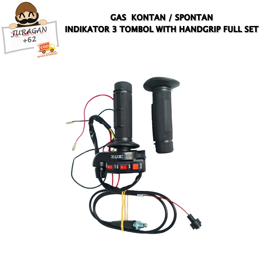 GAS SPONTAN 3 INDIKATOR TOMBOL WITH HANDGRIP UNIVERSAL