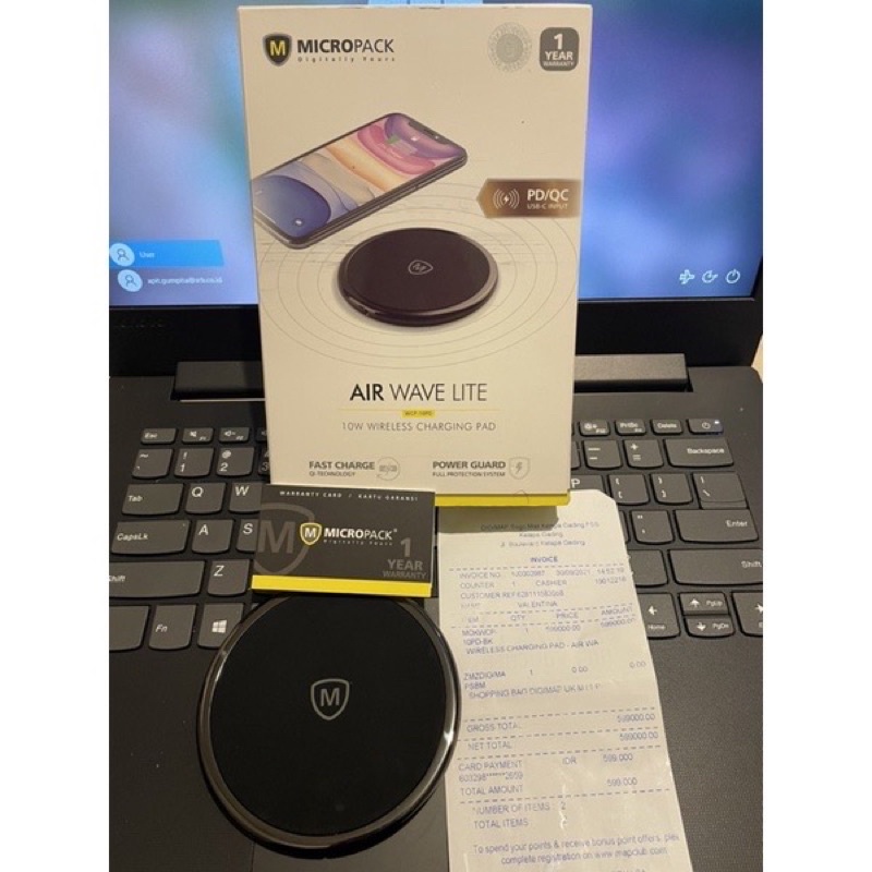 Air Wave Lite Micro Pack wireless charging