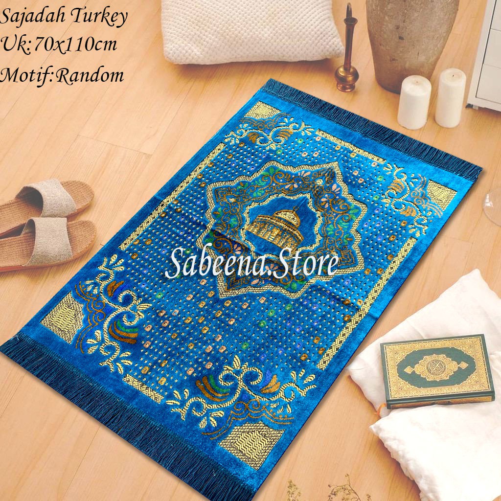 Sajadah Turkey Bulu Besar Turki Turkiye Oleh Oleh Haji dan Umbroh By Sabeena.Store