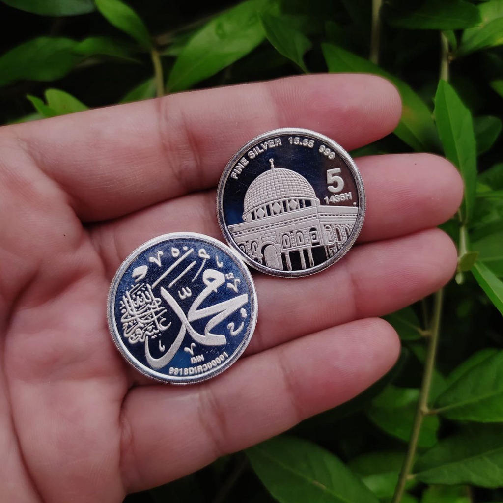 Koin Perak 15,55 gr 5 Dirham IMN Fine Silver 999 0,5 Troy Ounce Bukan Wakala Sala Nubex Peruri Isilv