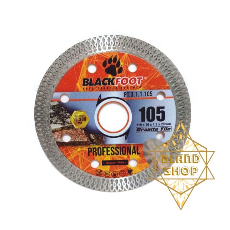 Pisau Potong Keramik / Pisau Granite Turbo Diamond Wheel 4inch BLACKFOOT