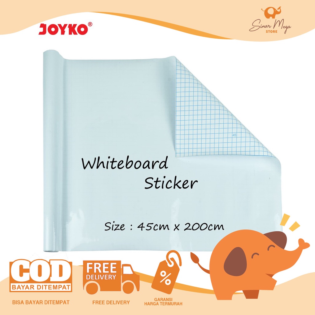 

Joyko Whiteboard Sticker WBSK-150 / Stiker Papan Tulis Putih Murah Berkualitas