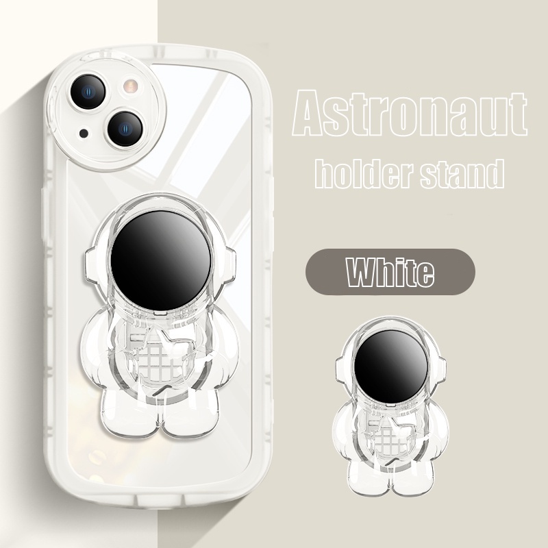 Soft Case Pelindung Lensa Desain Astronot 3D Warna Permen Untuk Iphone 6 6s Plus 7 8 Plus X XS MAX XR 11 Pro