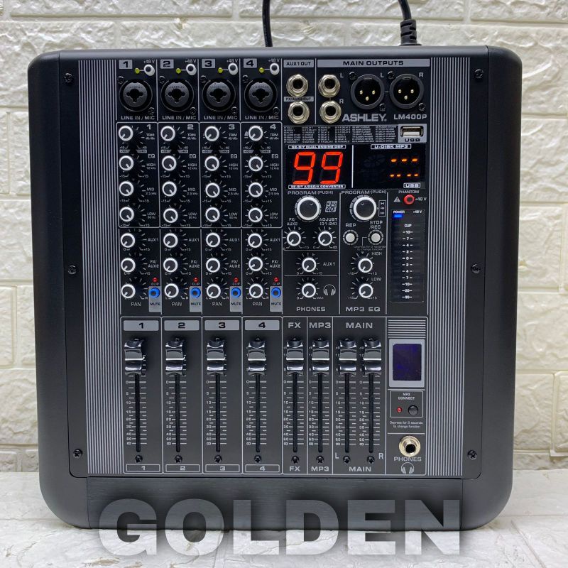 Power Mixer Ashley LM400P Original Bluetooth 4 Channel