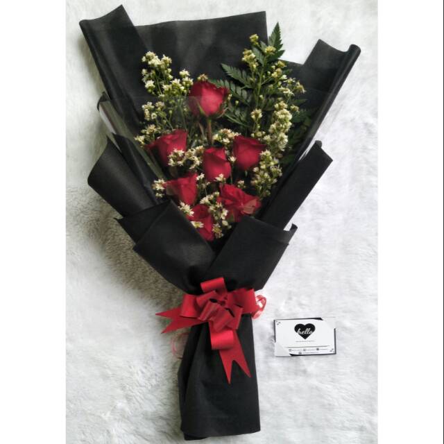 Buket Bunga Mawar Asli Fresh Flower Bouquet Buket Mawar Merah Semarang Shopee Indonesia